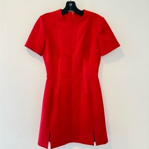Carven Red Mini Boxy Dress Size 36 #Lux-B